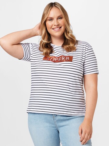 Trendyol Curve T-Shirt in Weiß: predná strana