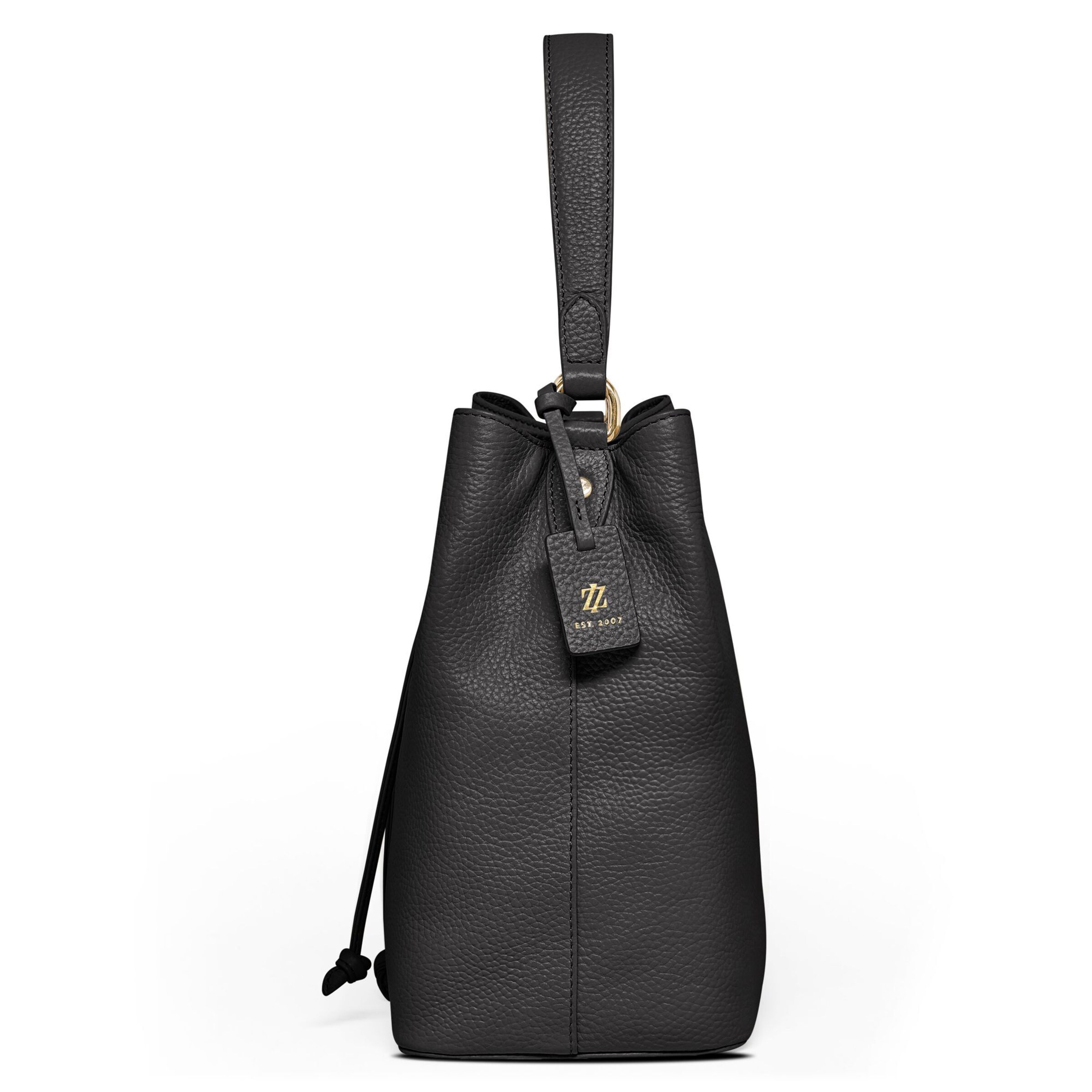 Borsa a sacco 'Bologna' di Lazarotti in nero