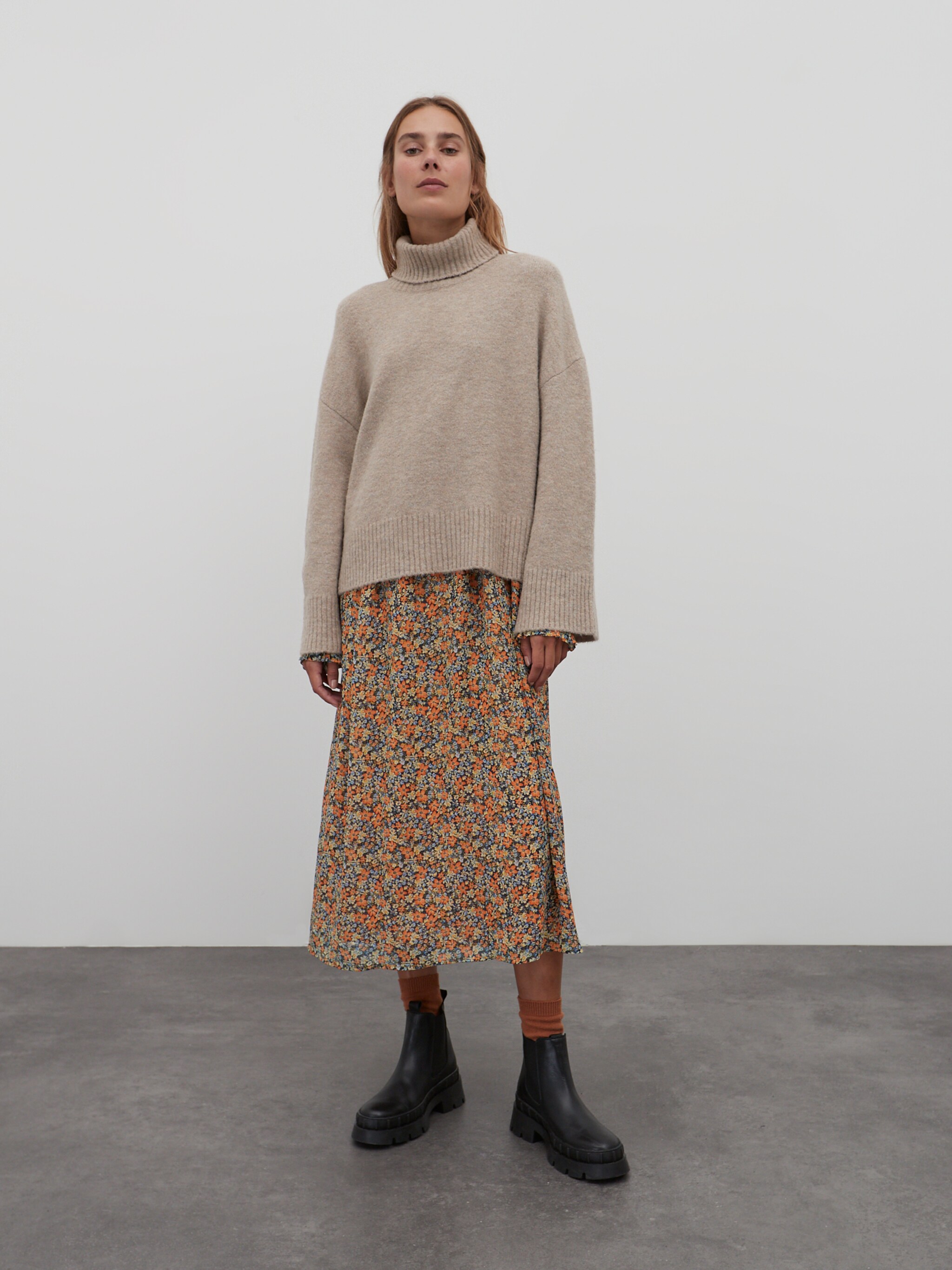 EDITED Produkte Pullover 'Winnie' braunmeliert