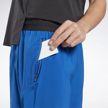 Reebok Regular Workout Pants 'Speed 3.0' in Blue