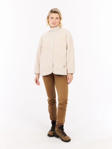 PROTEST Fleece jas 'PRTEdith' in Wit