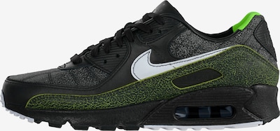 Nike Sportswear Matalavartiset tennarit 'AIR MAX 90' koossa 40 värissä neonvihreä / musta / meleerattu musta / offwhite, Tuotenäkymä
