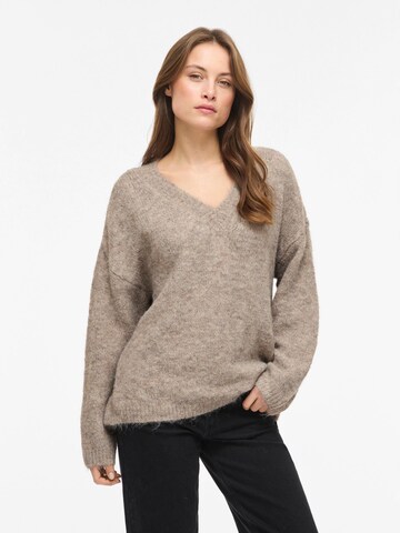 VILA Trui 'VIMarley' in Beige: voorkant