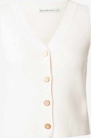 Abercrombie & Fitch Πλεκτό γιλέκο σε μπεζ: μπροστά