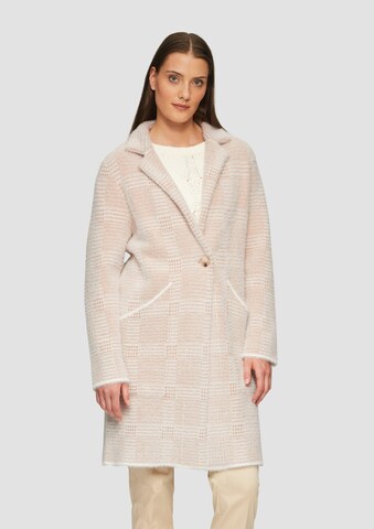 s.Oliver BLACK LABEL Knitted coat in Beige: front