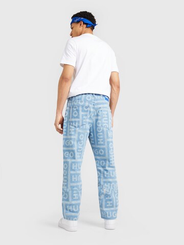 HUGO Flared Jeans 'Nate' in Blau