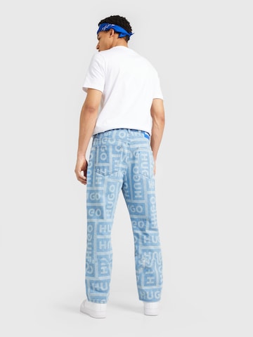 HUGO Blue Flared Jeans 'Nate' in Blue