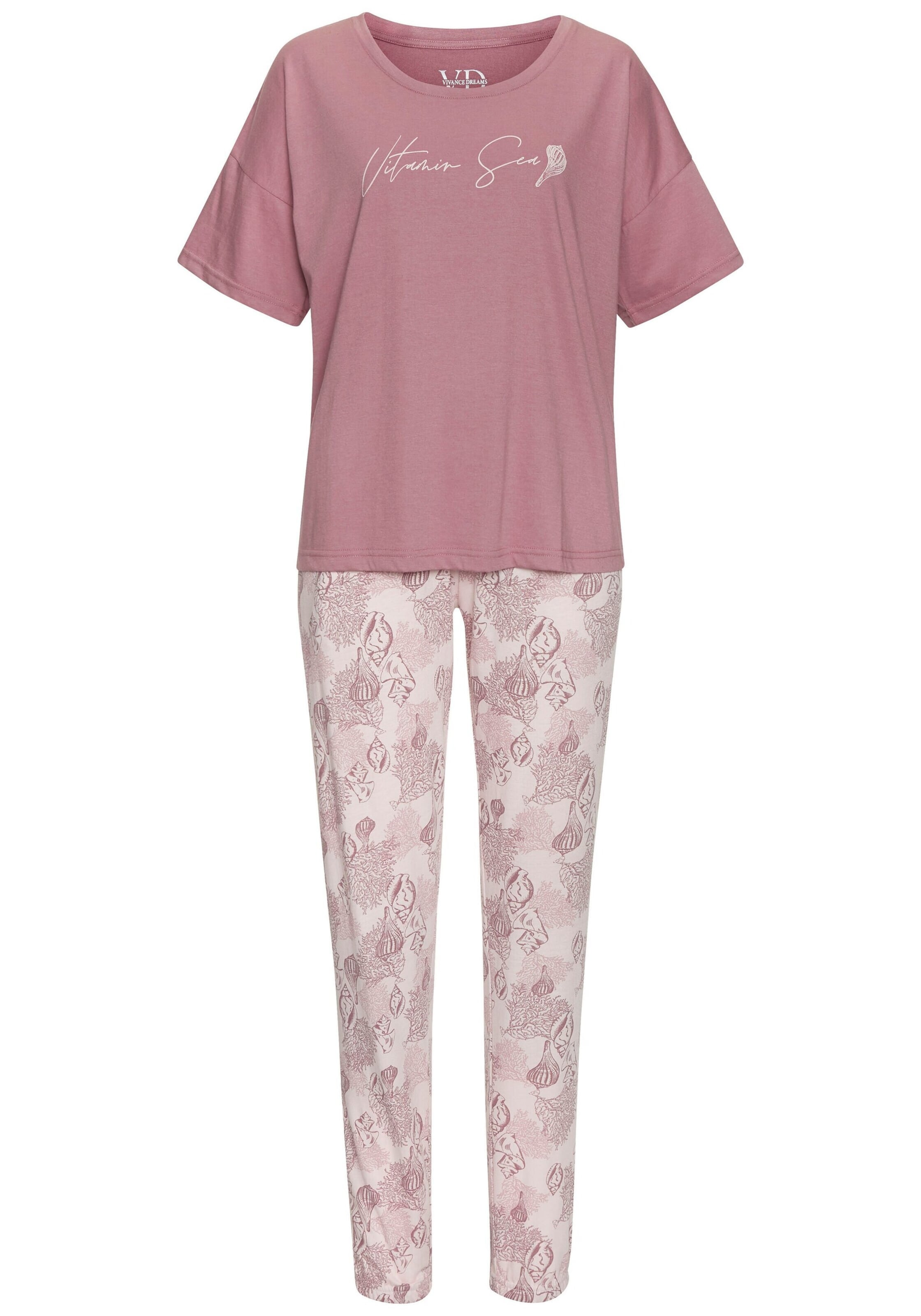 VIVANCE Pyjama in Lila: voorkant