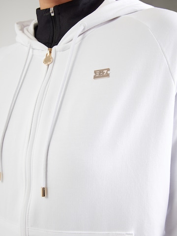 Veste de survêtement EA7 Emporio Armani en blanc