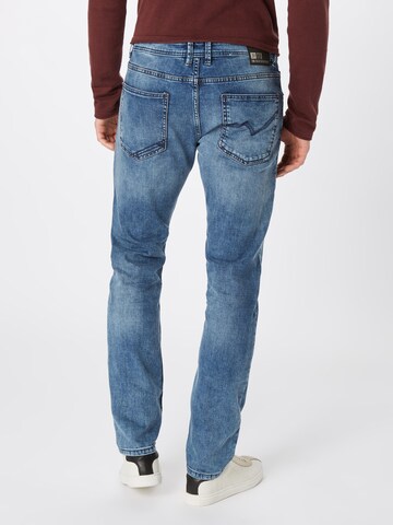TOM TAILOR DENIM - Slimfit Calças de ganga 'Piers' em azul