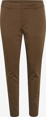 Kaffe Slim fit Chino Pants 'Lea' in Brown: front