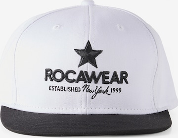 ROCAWEAR Cap 'ROCAFELLA' in White: front