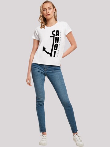 T-shirt 'Ahoi Anker Knut & Jan Hamburg' F4NT4STIC en blanc