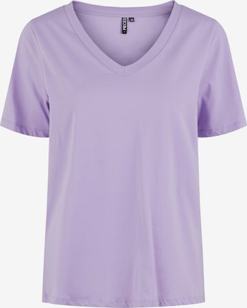 PIECES Shirt 'Ria' in Purple: front