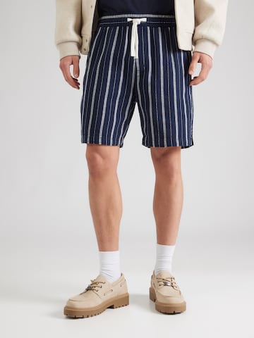 QS Regular Pants in Blue: front