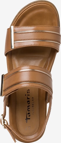 TAMARIS Sandals 'Pure Relax' in Brown
