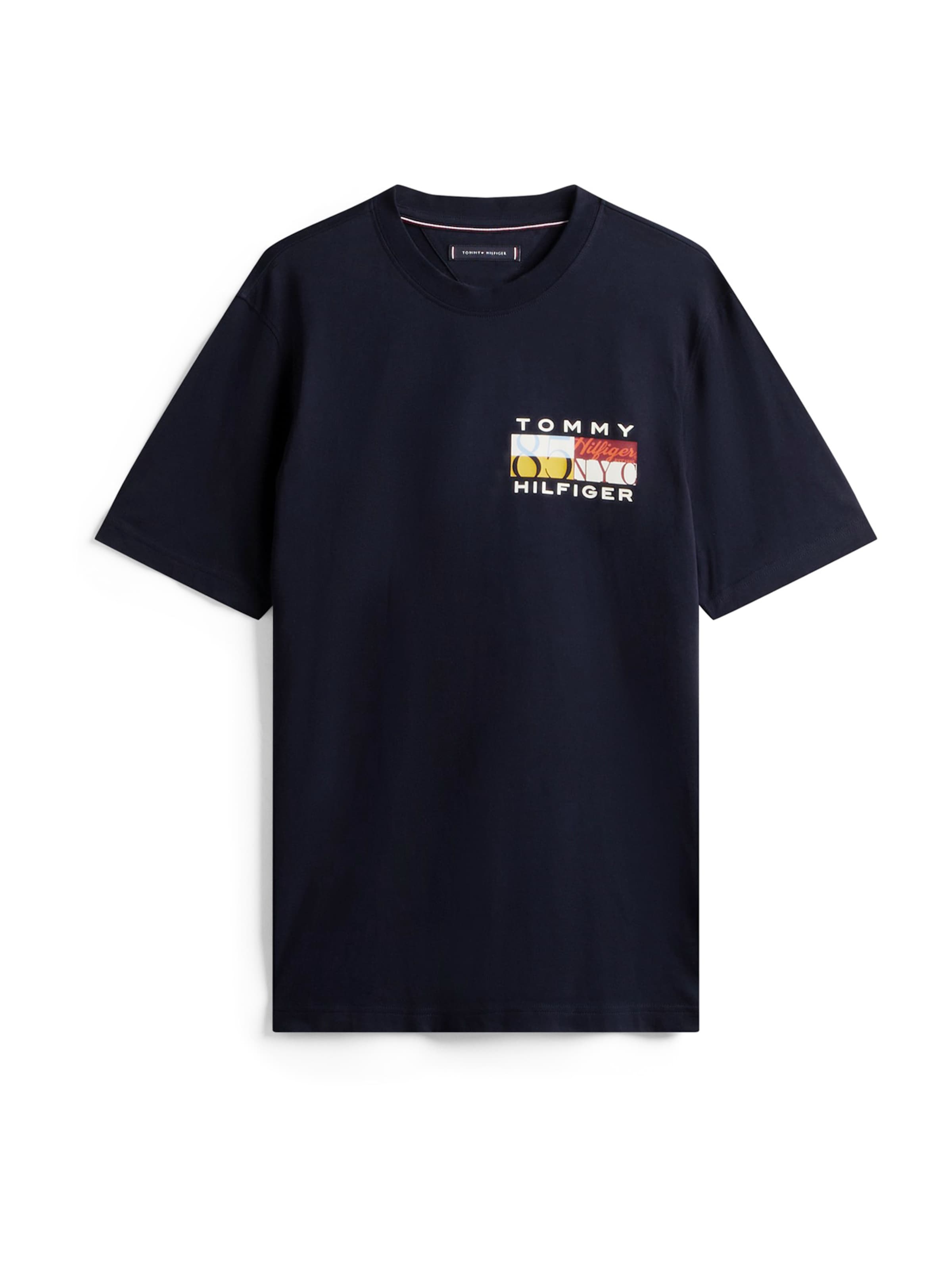 TOMMY HILFIGER Футболка в Цвет морской волны / Желтый / Красный / Белый, Обзор товара