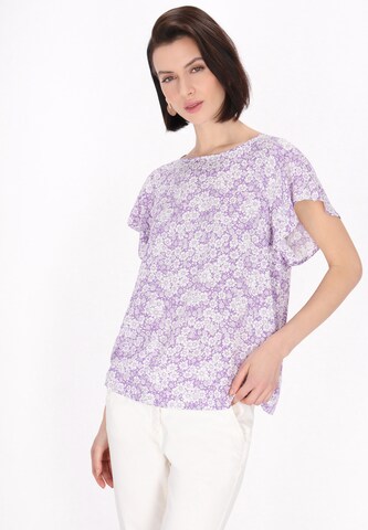 Usha - Blusa em roxo: frente