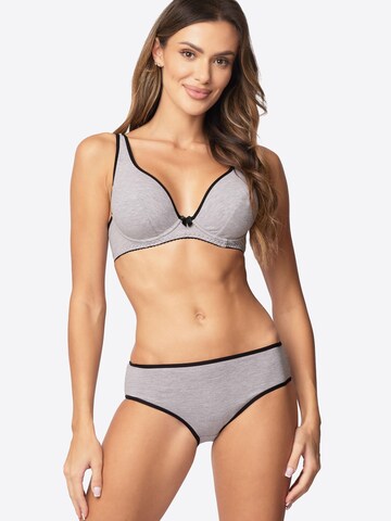 Vivisence T-shirt Bra '1077' in Grey