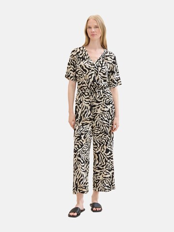 TOM TAILOR Jumpsuit in Zwart: voorkant