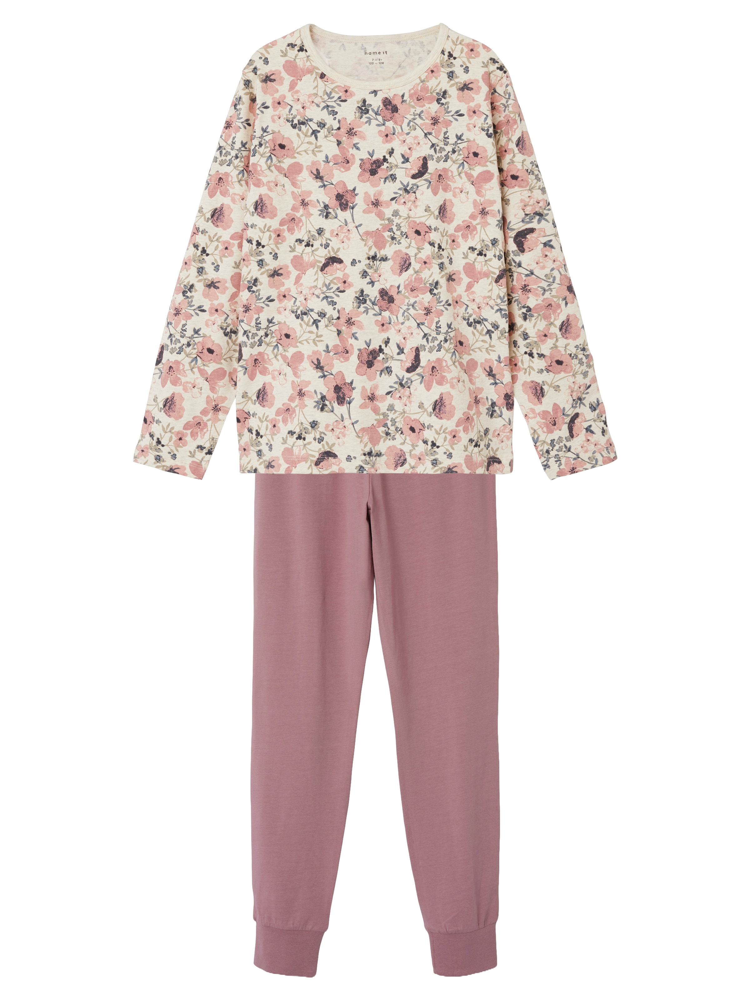 NAME IT Yöpuku &#x27;Nostalgia Flower&#x27; värissä vaaleanpunainen: etupuoli