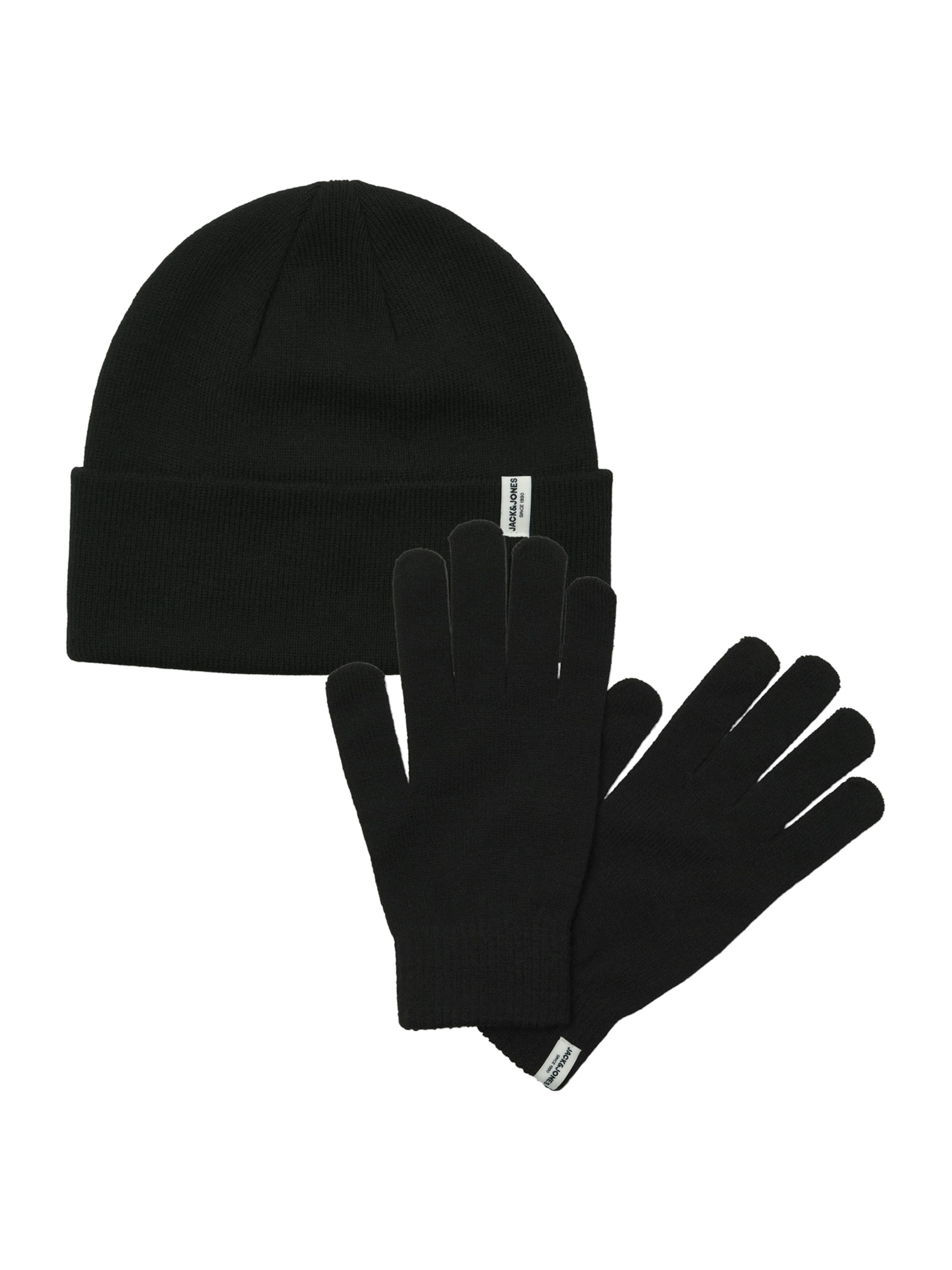 JACK & JONES Čepice 'JACCOOPER' – černá: přední strana