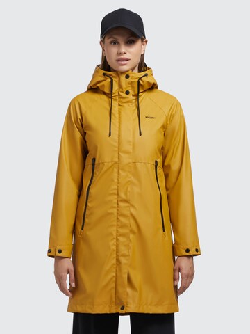 Manteau fonctionnel 'Wied2' khujo en jaune : devant