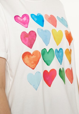 SANIKA - Camisa 'Fashion Look' em branco