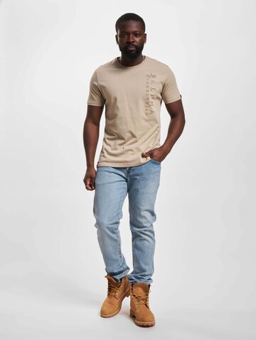 ALPHA INDUSTRIES Shirt in Beige