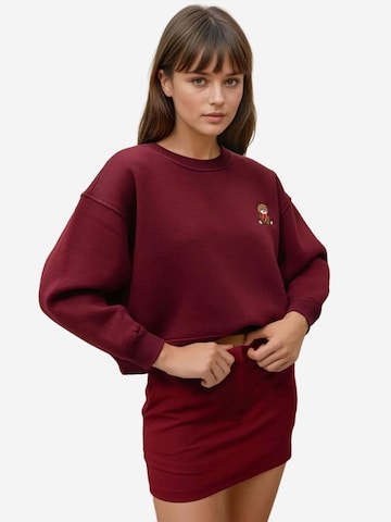 Sweat-shirt Hiccup en rouge