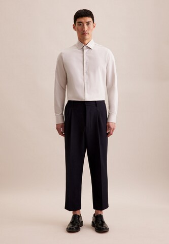SEIDENSTICKER Slim fit Business shirt in Beige