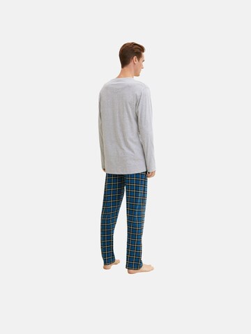 TOM TAILOR Long Pajamas in Blue