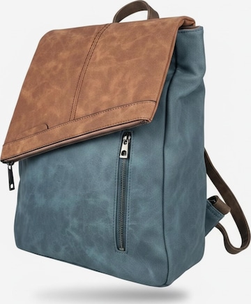 Zaino 'Rucksacktasche' di Kumixi in blu: frontale