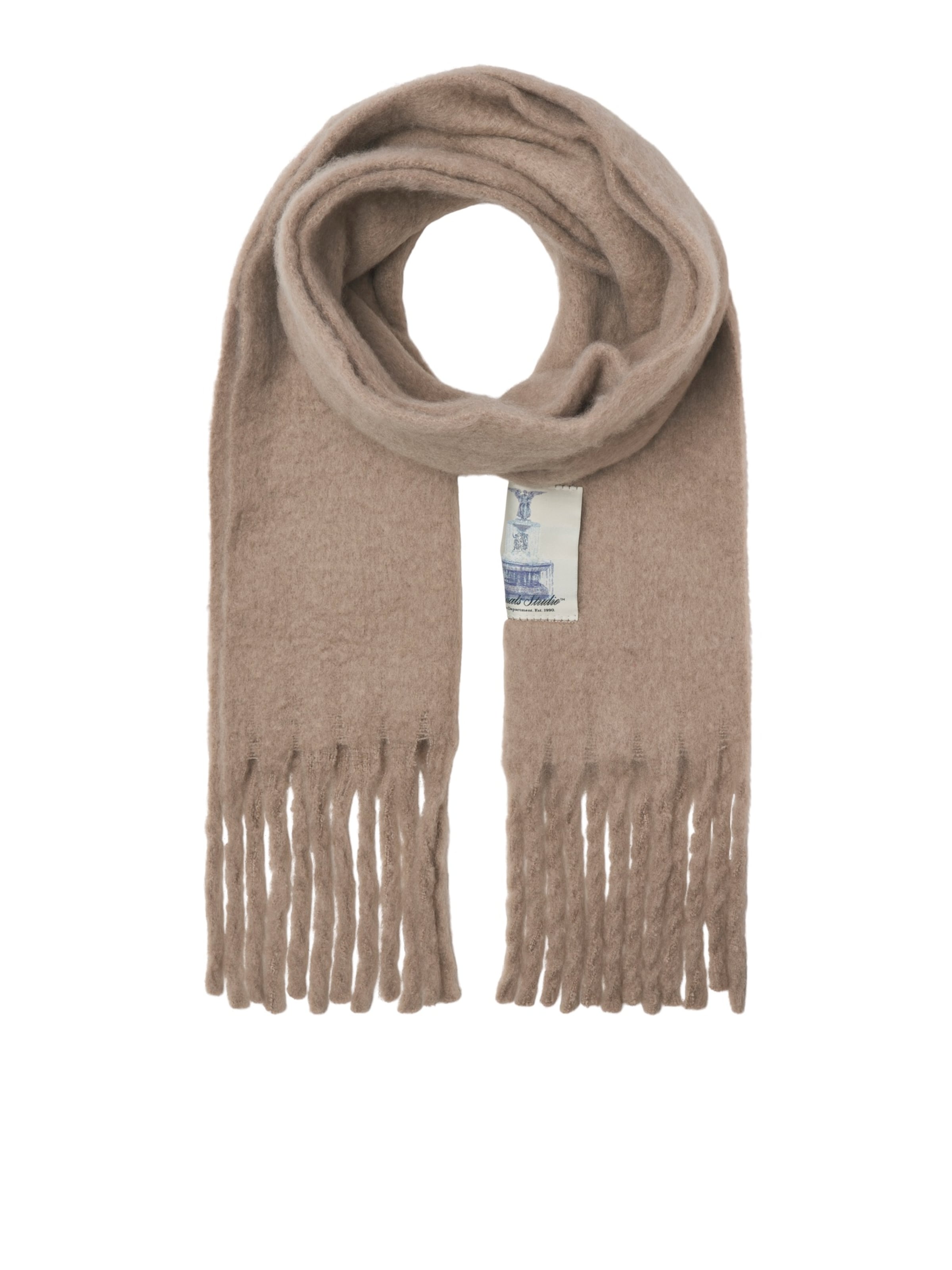 JACK &amp; JONESŠal &#x27;JACNORREBRO&#x27; - smeđa boja: prednji dio