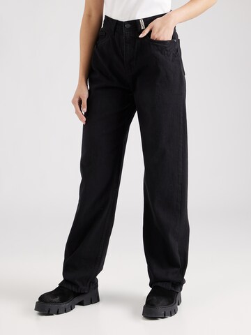 Wide Leg Jean Eight2Nine en noir : devant