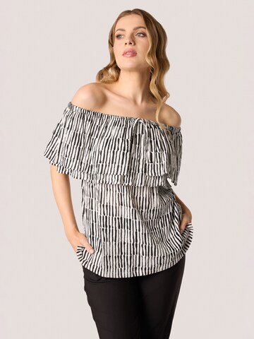 Quiosque Bluse '2UB001' in Schwarz: Vorderseite