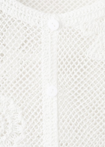MANGO - Cárdigan 'RUCULA' en blanco