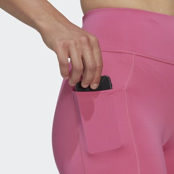 ADIDAS PERFORMANCE Skinny Sporthose 'DailyRun' in Pink