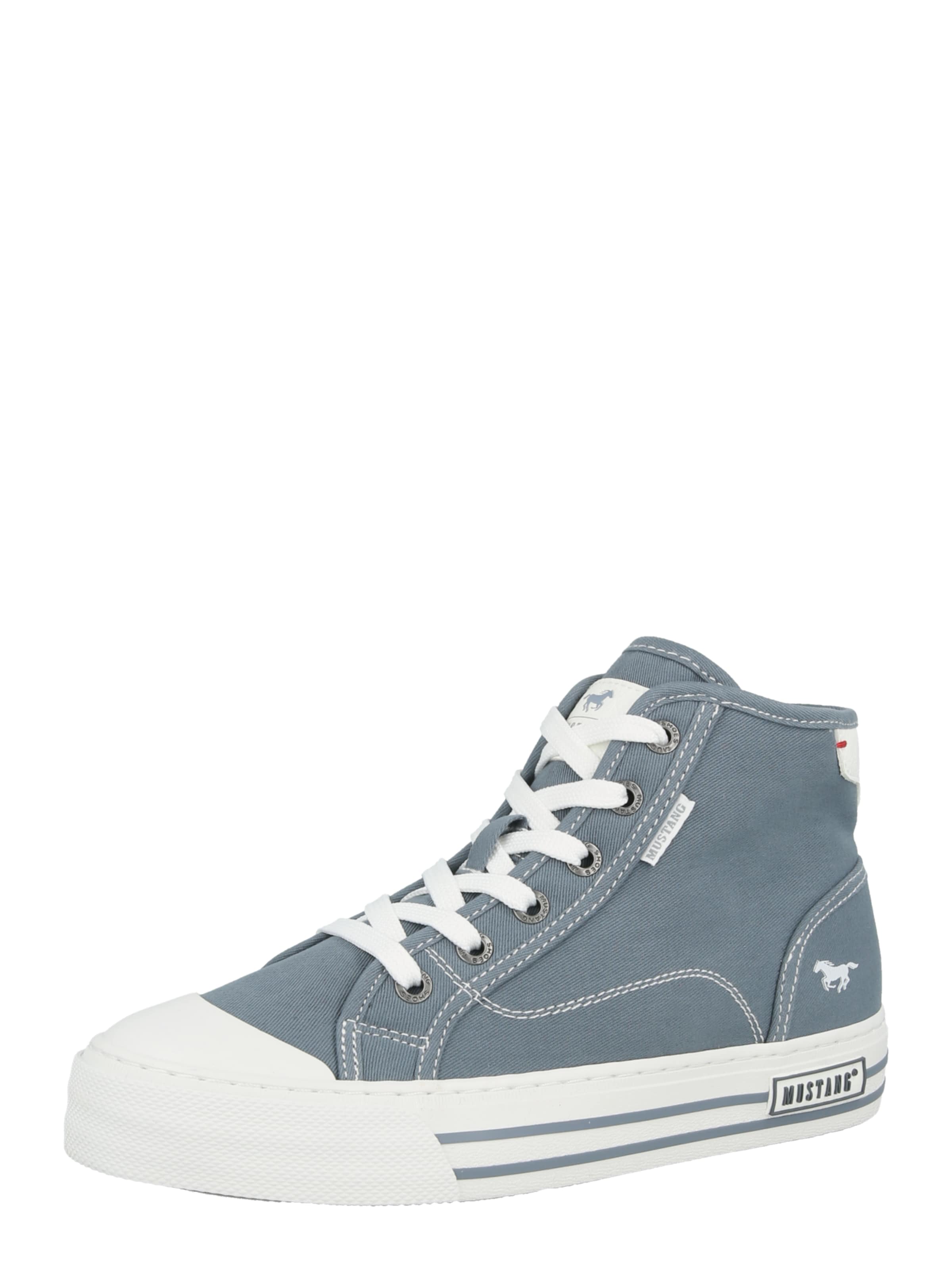 MUSTANG - Sapatilhas altas em azul: frente