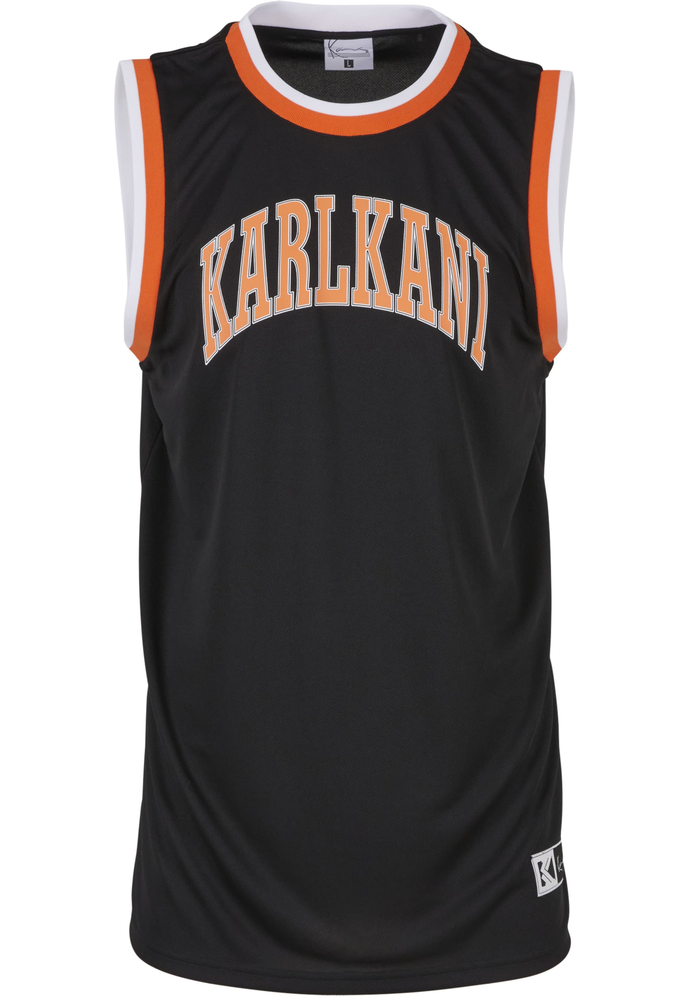 Maglia funzionale 'Sport College' di Karl Kani in nero: frontale