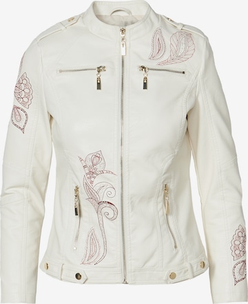 KOROSHI Between-Season Jacket in White: front