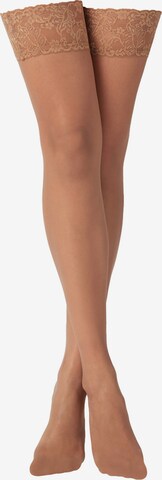 CALZEDONIA Hold-up stockings in Beige: front