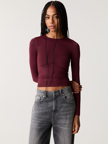 Pull&Bear Tričko – fialová: přední strana