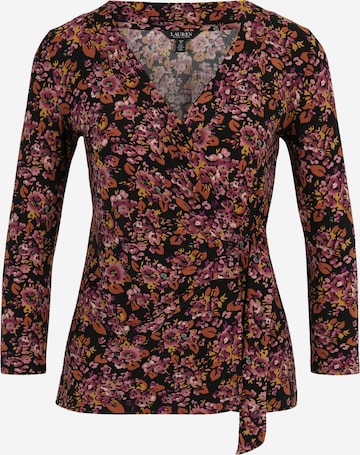 Lauren Ralph Lauren Petite Shirt 'JAINAB' in Zwart: voorkant