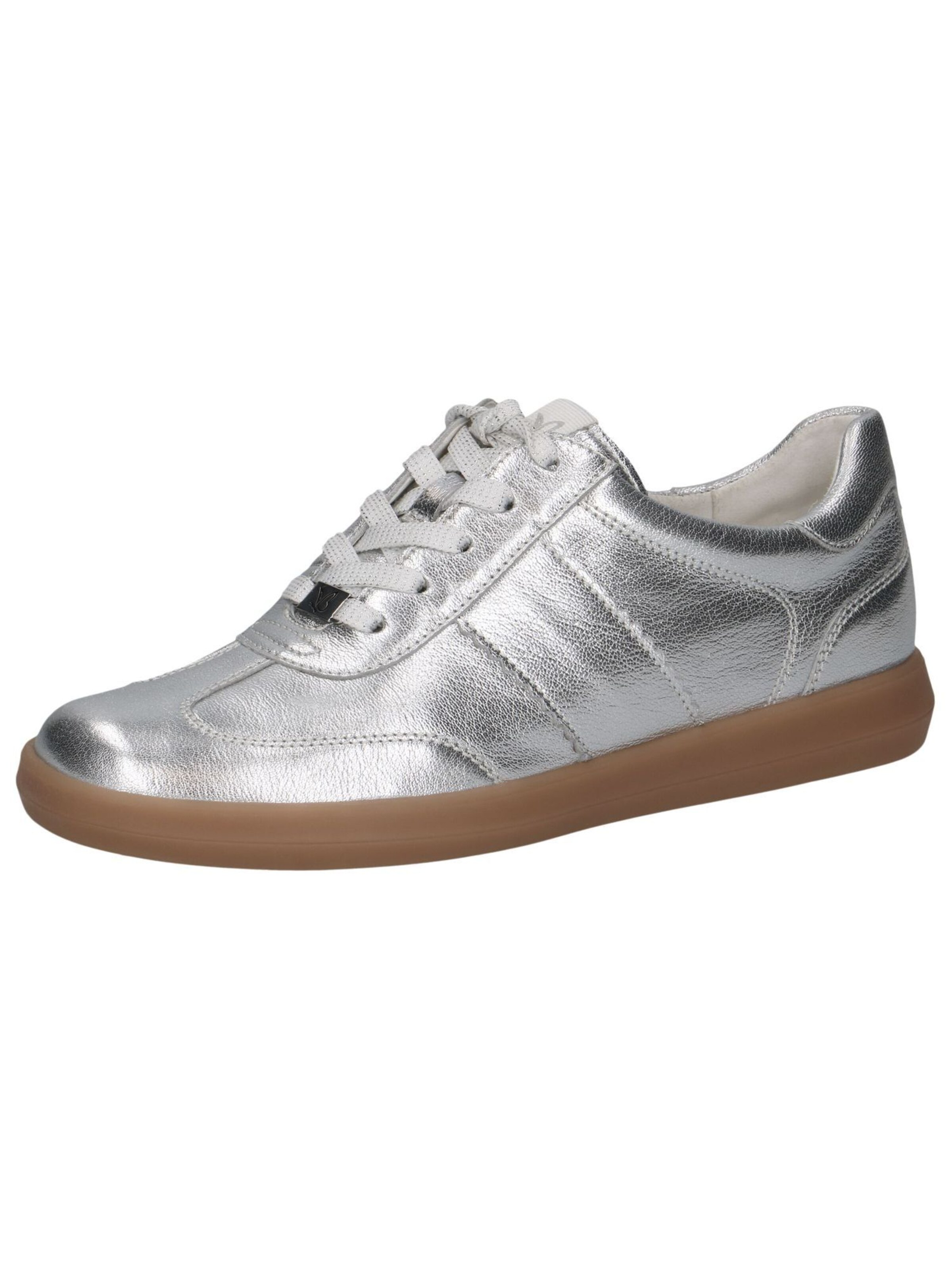 Sneaker bassa di CAPRICE in argento: frontale