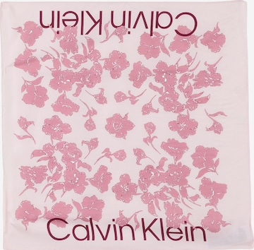 Foulard Calvin Klein en rose : devant