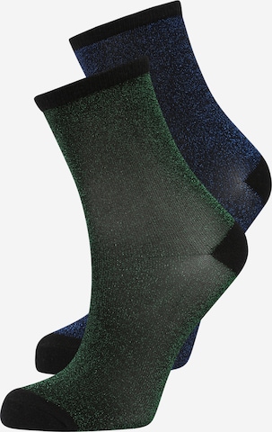 BeckSöndergaard Regular Glitzersocken 'Dina Solid' in Blau: predná strana