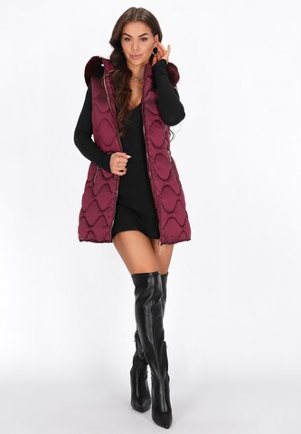 faina - Colete em vermelho