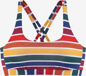 LASCANA Bralette Bikini Top 'Pride' in Mixed colors: front