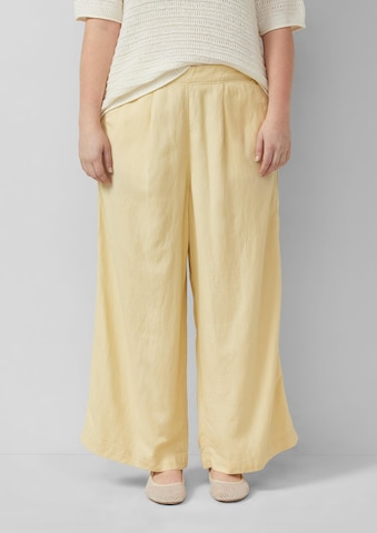 Wide Leg Pantalon QS en jaune